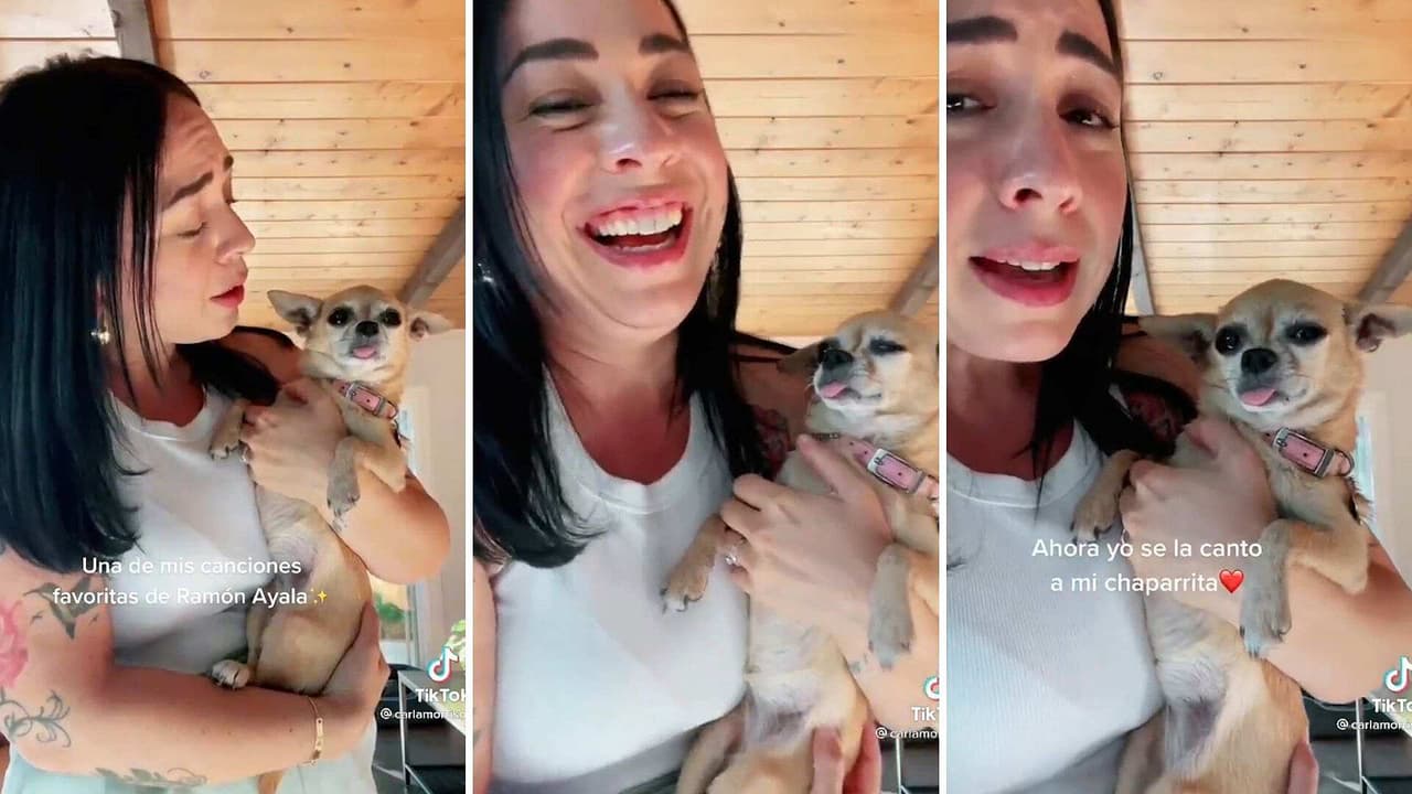 Carla Morrison enternece al aparecer cantándole al oído a su perrita