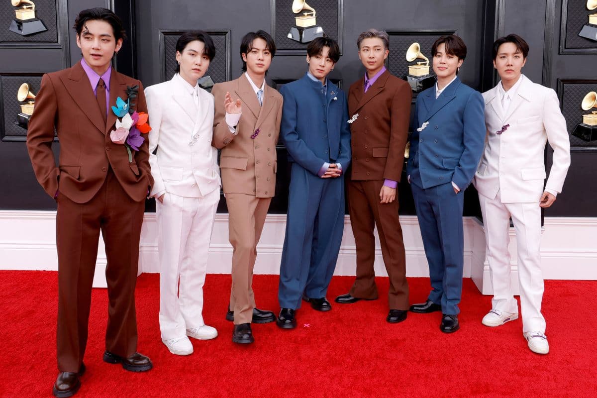 BTS en los Grammy 2022