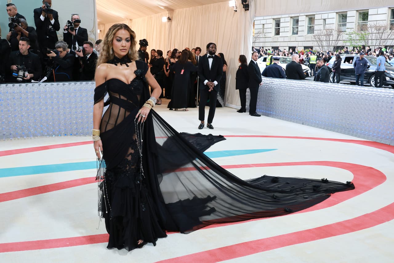 NEW YORK, NEW YORK - MAY 01: Rita Ora attends The 2023 Met Gala Celebrating "Karl Lagerfeld: A Line Of Beauty" at The Metropolitan Museum of Art on May 01, 2023 in New York City. (Photo by Theo Wargo/Getty Images for Karl Lagerfeld)