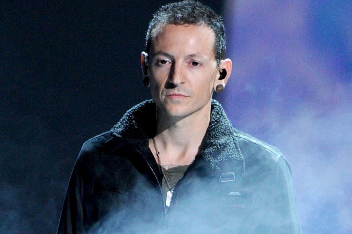 Chester Bennington de Linkin Park en 2012