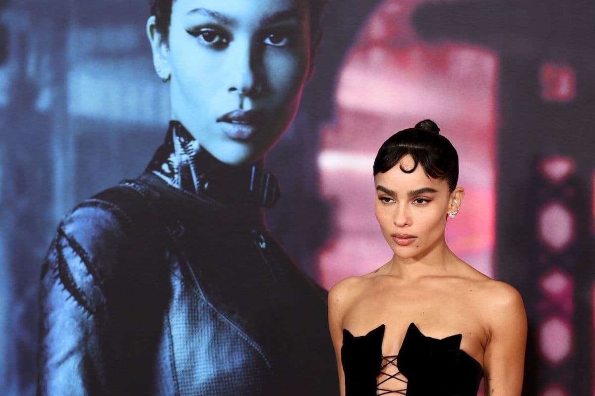 Zoë Kravitz en el estreno de The Batman en Nueva York