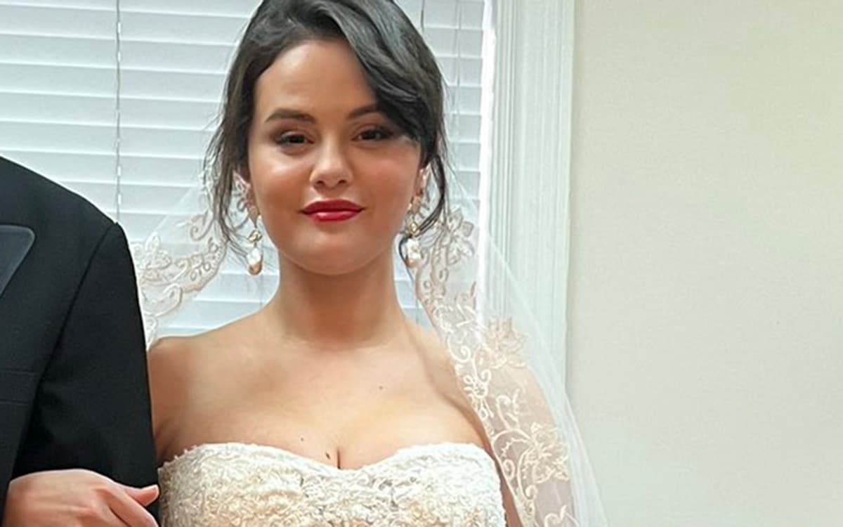 Captan a Selena Gomez usando un vestido de novia: ¿quién es el afortunado?