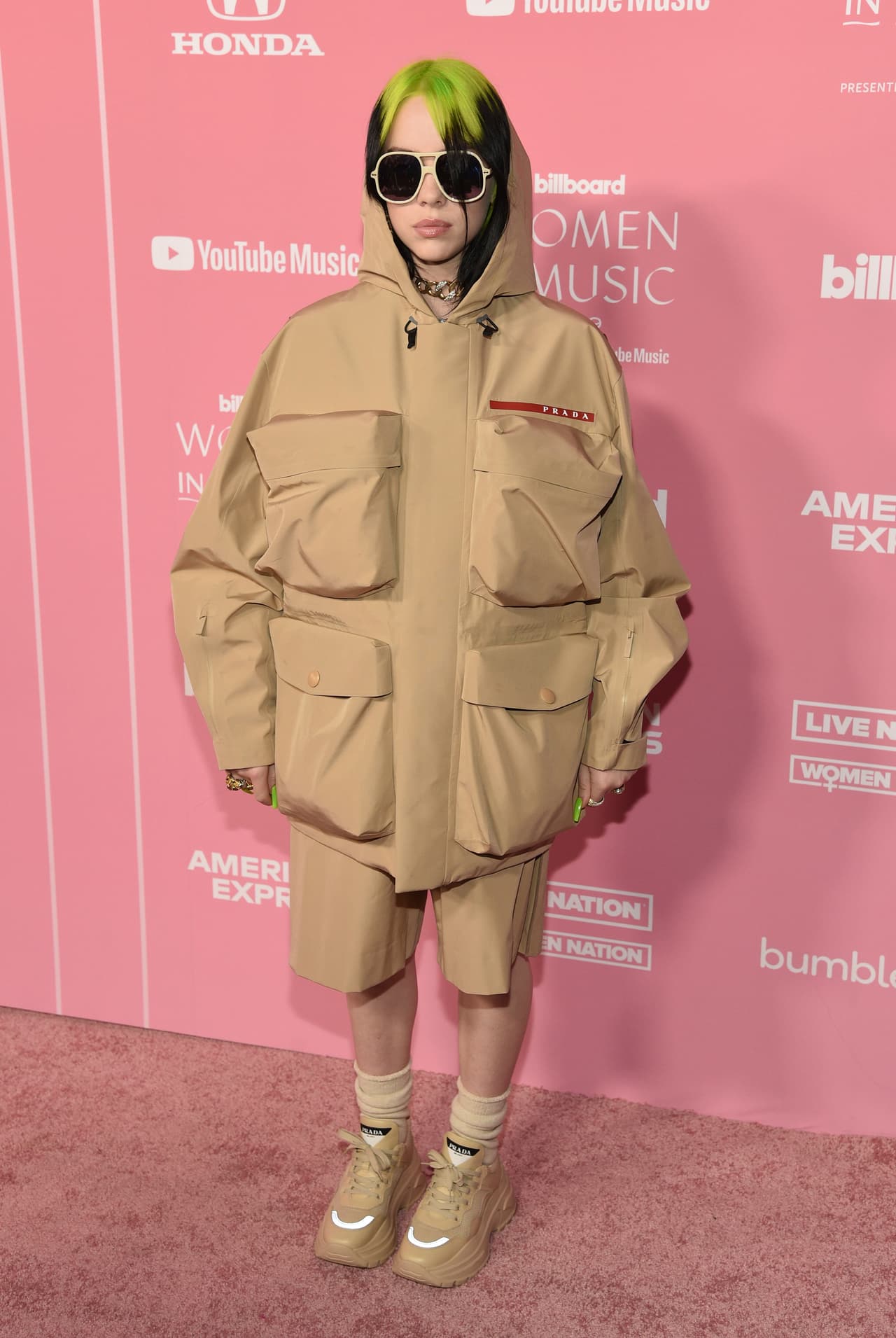 Billie Eilish arrives at Billboard's Women in Music at the Hollywood Palladium on Thursday, Dec. 12, 2019, in Los Angeles. (AP Photo/Chris Pizzello)