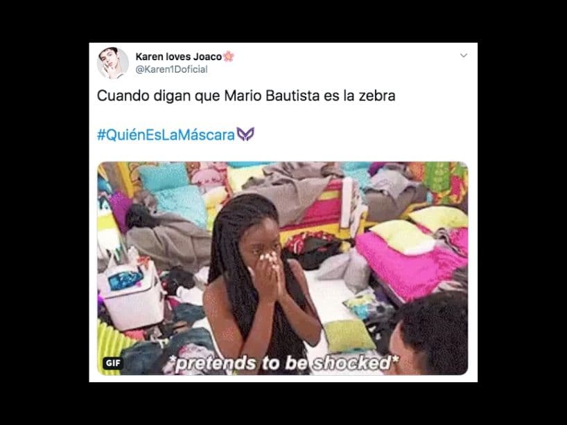 Pero al final de cuentas, al público le urge descubrir a la celebridad detrás de Cebra.