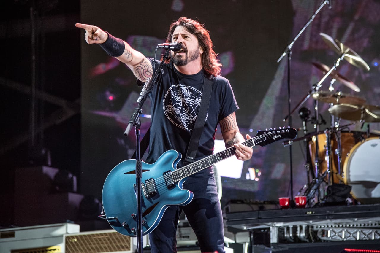 Dave Grohl of the Foo Fighters performs at the Sonic Temple Art and Music Festival at Mapfre Stadium on Sunday, May 19, 2019, in Columbus, Ohio. (Photo by Amy Harris/Invision/AP)