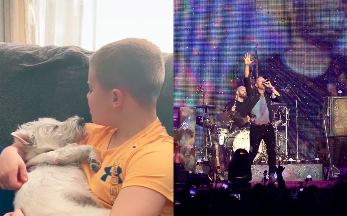 ¡Aww! Un niño canta canción de Coldplay a su perrita para ayudarla a dormir