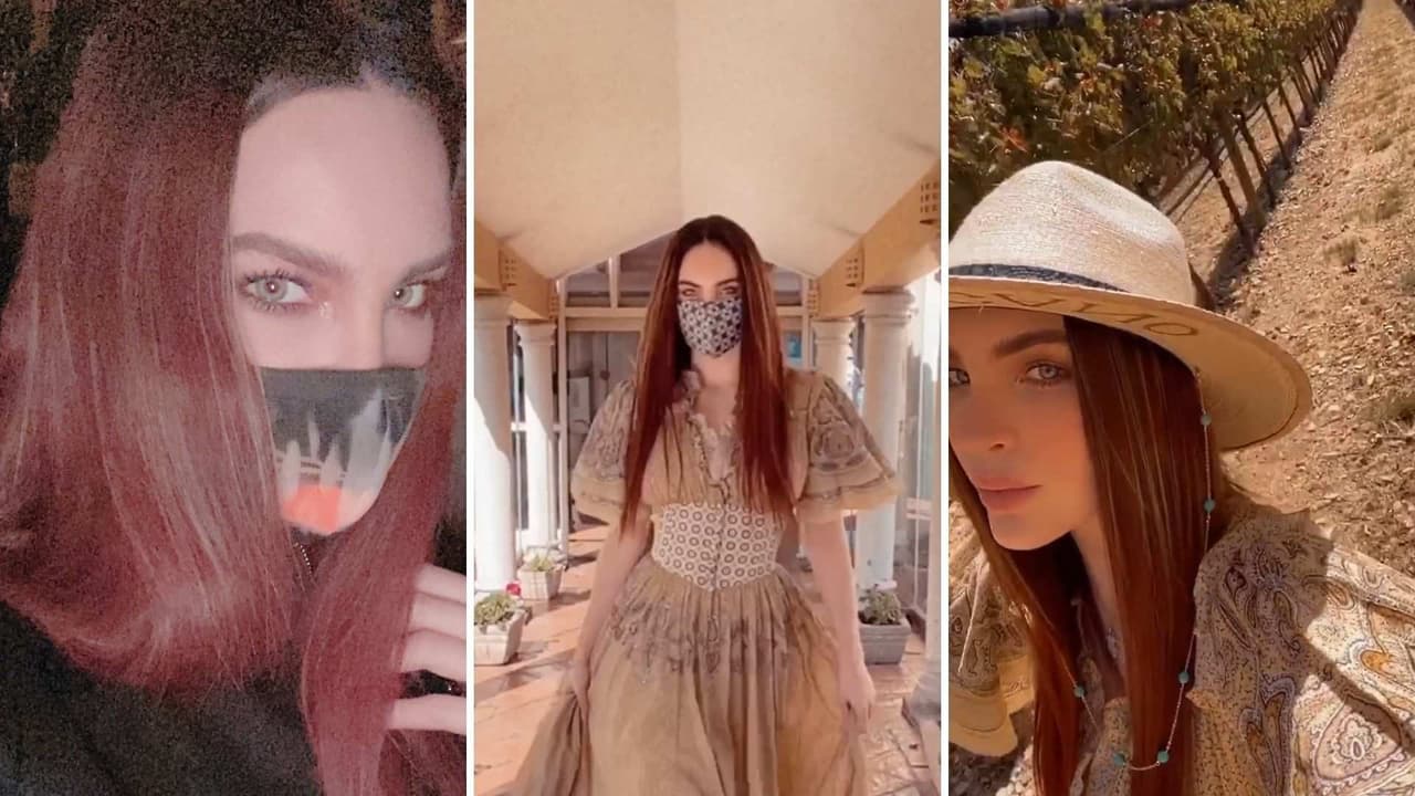 Belinda asombra con su cabellera rojiza y luce drástico cambio de look