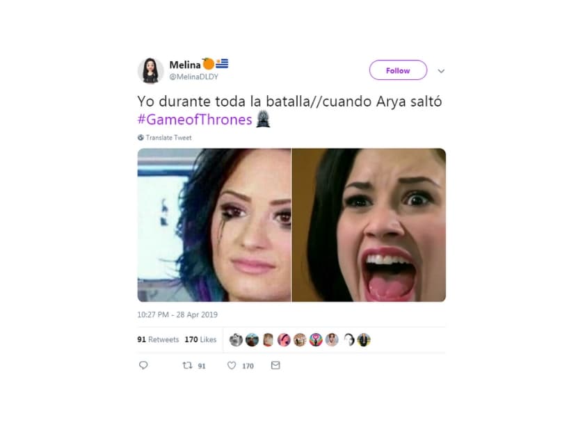 Justo cuando parecía que su salto había fracasado Arya consiguió vencer con una maniobra asombrosa.
