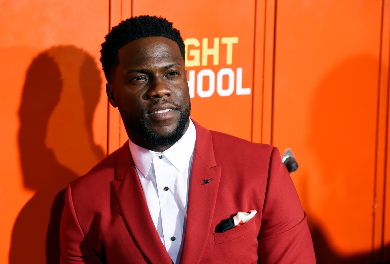 Kevin Hart, a cast member, producer and co-writer of "Night School," poses at the premiere of the film, Monday, Sept. 24, 2018, in Los Angeles. (Photo by Chris Pizzello/Invision/AP)