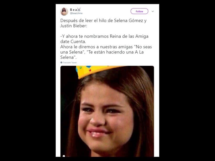 La cuenta de Twitter Memes de Gomez explicó a detalle las infidelidades del cantante mientras anduvo con ella.