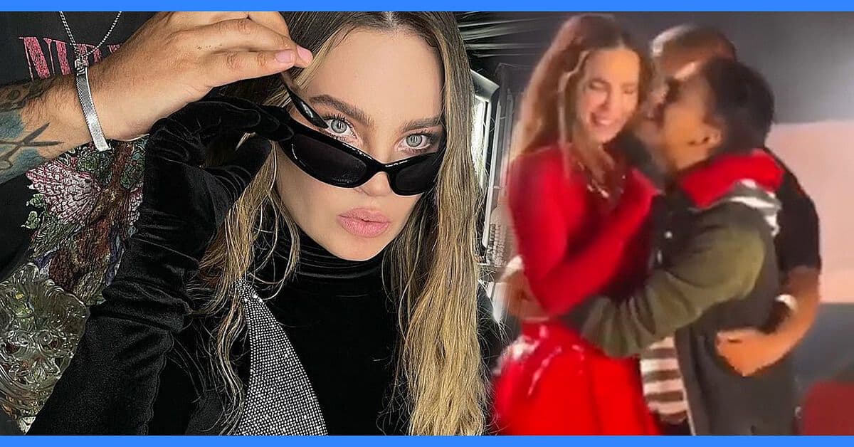 Un fan de Belinda se subió al escenario y casi la tira, así reaccionó ella