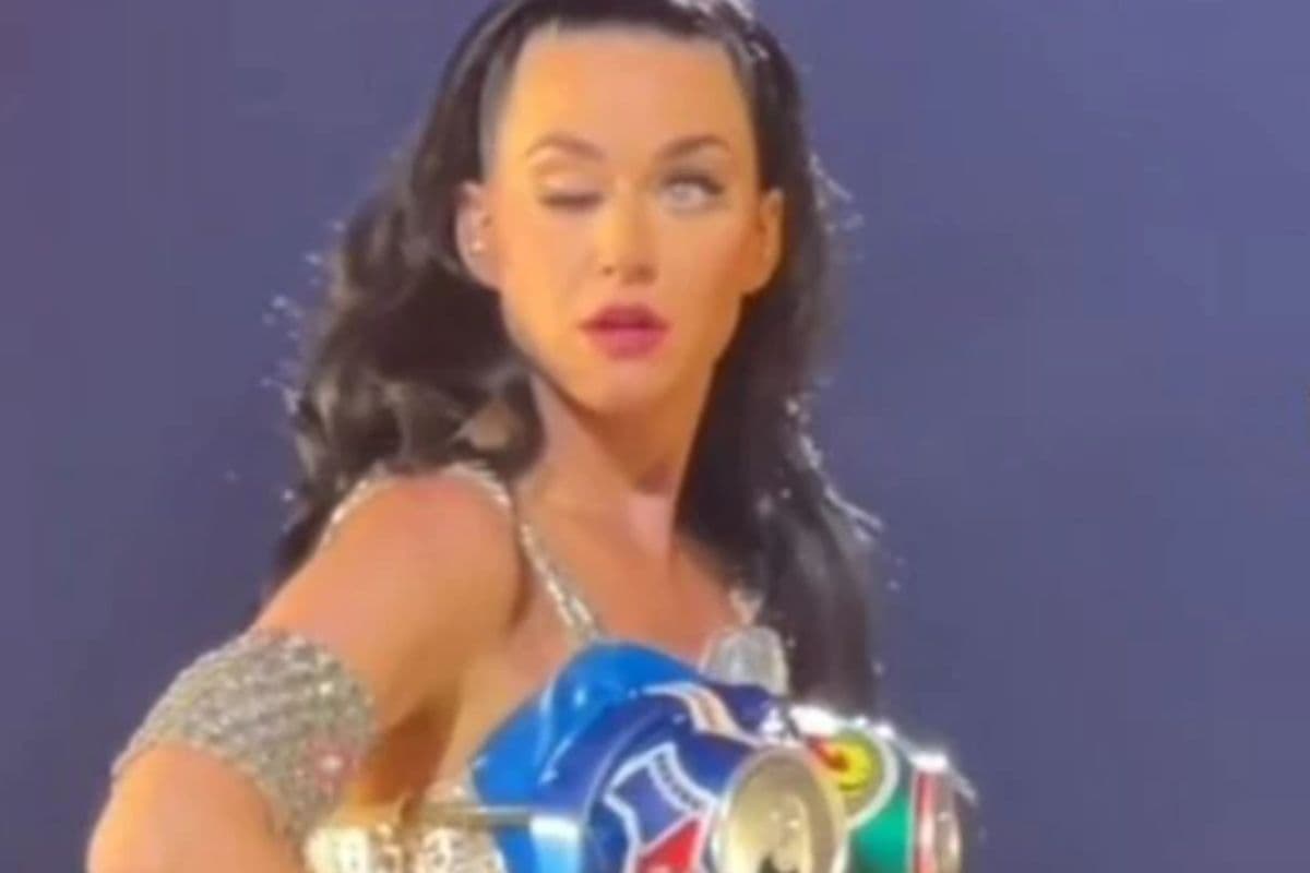 Katy Perry ofreció un concierto y el protagonista fue su ojo
