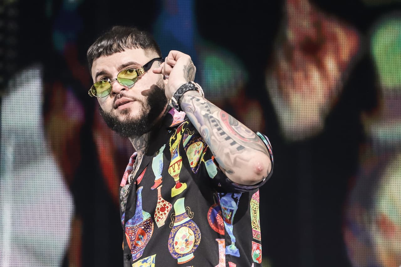 MIAMI, FLORIDA - JANUARY 25: Farruko performs during his "Gangalee" Tour Opener at American Airlines Arena on January 25, 2020 in Miami, Florida. (Photo by John Parra/Getty Images)