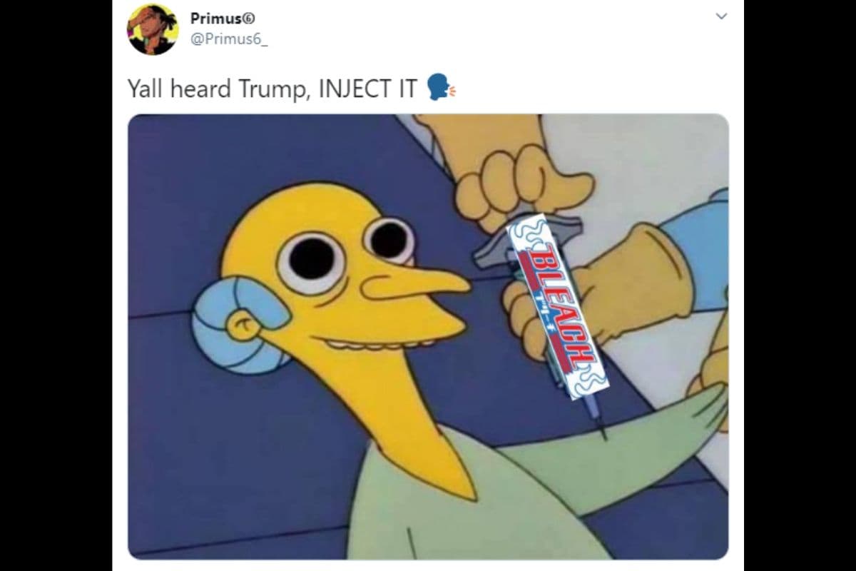 Algunos lo compararon con aquel capítulo de Los Simpson en donde el señor Burns es confundido con un alienígena por la cantidad de drogas e inyecciones que le ponen.
<br>