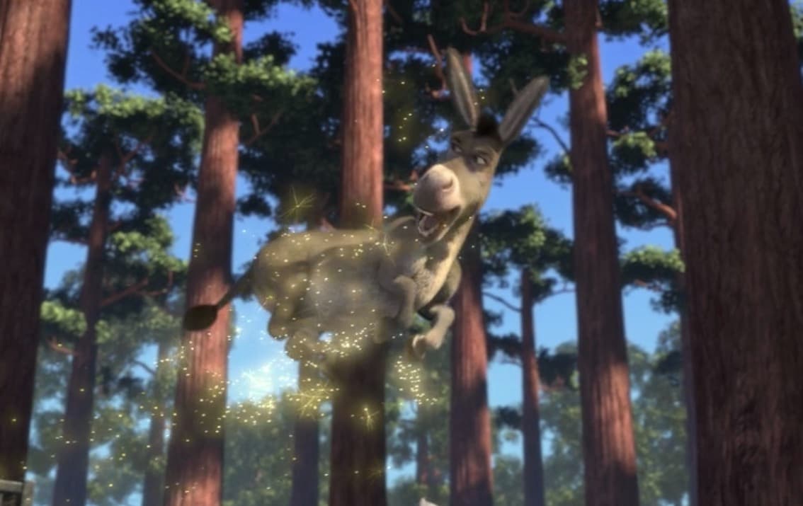 “¿Han visto cómo su dinero vuela? O a Caperucita y la abuela, pero a que nunca han visto cómo un burro vuela” - Burro.