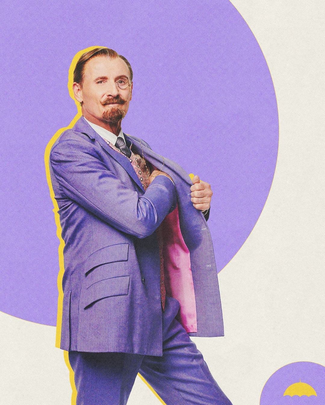 La segunda temporada nos trae una versión mucho más joven del personaje; lo vemos mucho antes de que decidiera adoptar a sus 7 hijos. Su estilo de vestir no ha cambiado tanto, aunque sí usa colores más arriesgados y su cabello y barba no son blancos como en el año 2019.