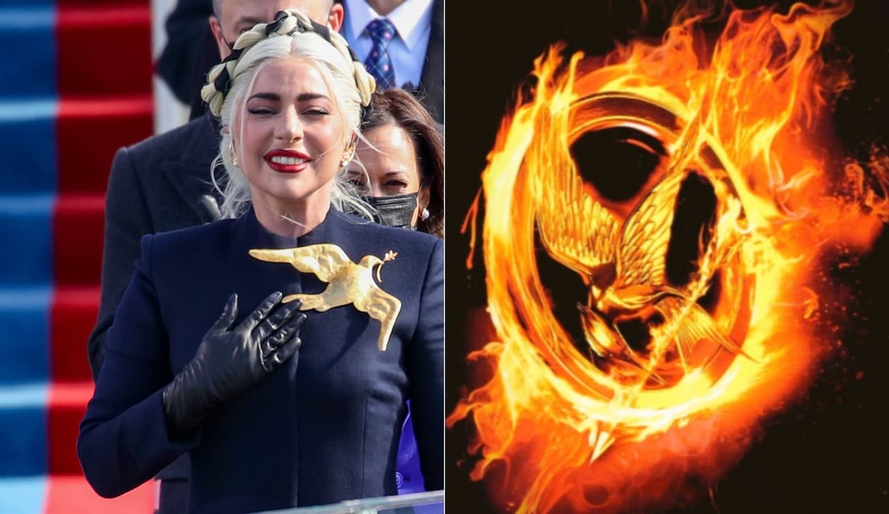 Lady Gaga cantó el himno nacional de Estados Unidos en la ceremonia presidencial de Joe Biden