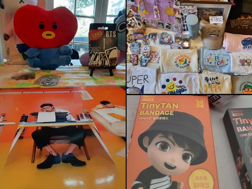 Mercancia de BTS a la venta en el evento de ARMY México.jpg