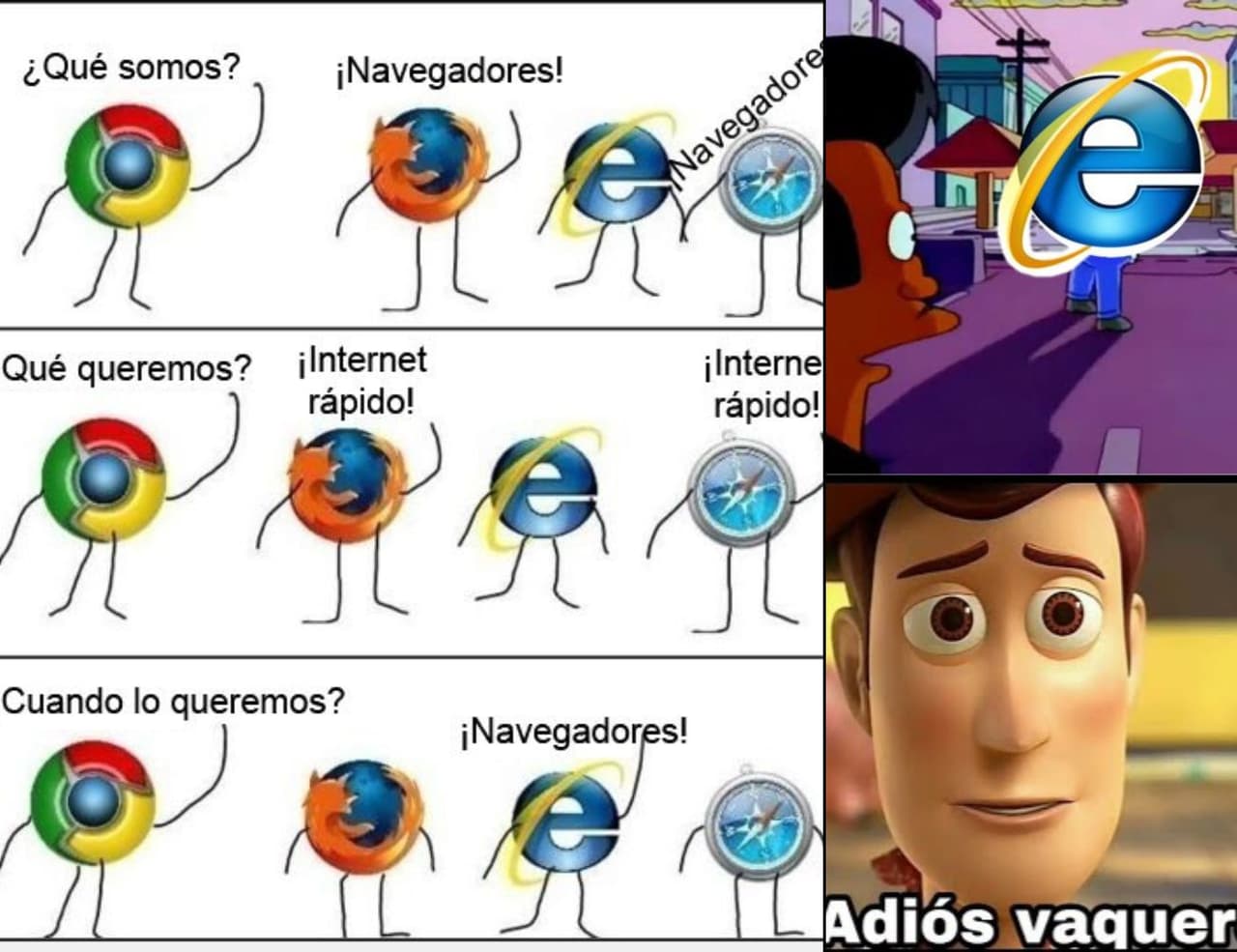Microsoft elimina Internet Explorer y los usuarios se despiden con memes.
