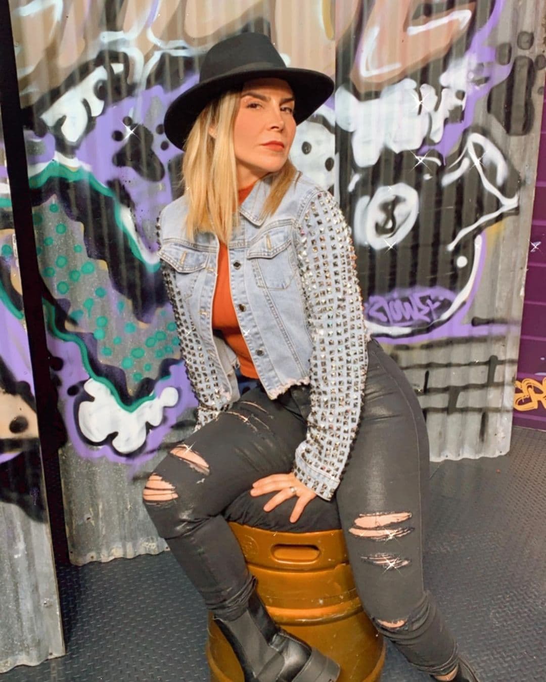 Karla Panini volvió a caracterizarse como la comadre güera