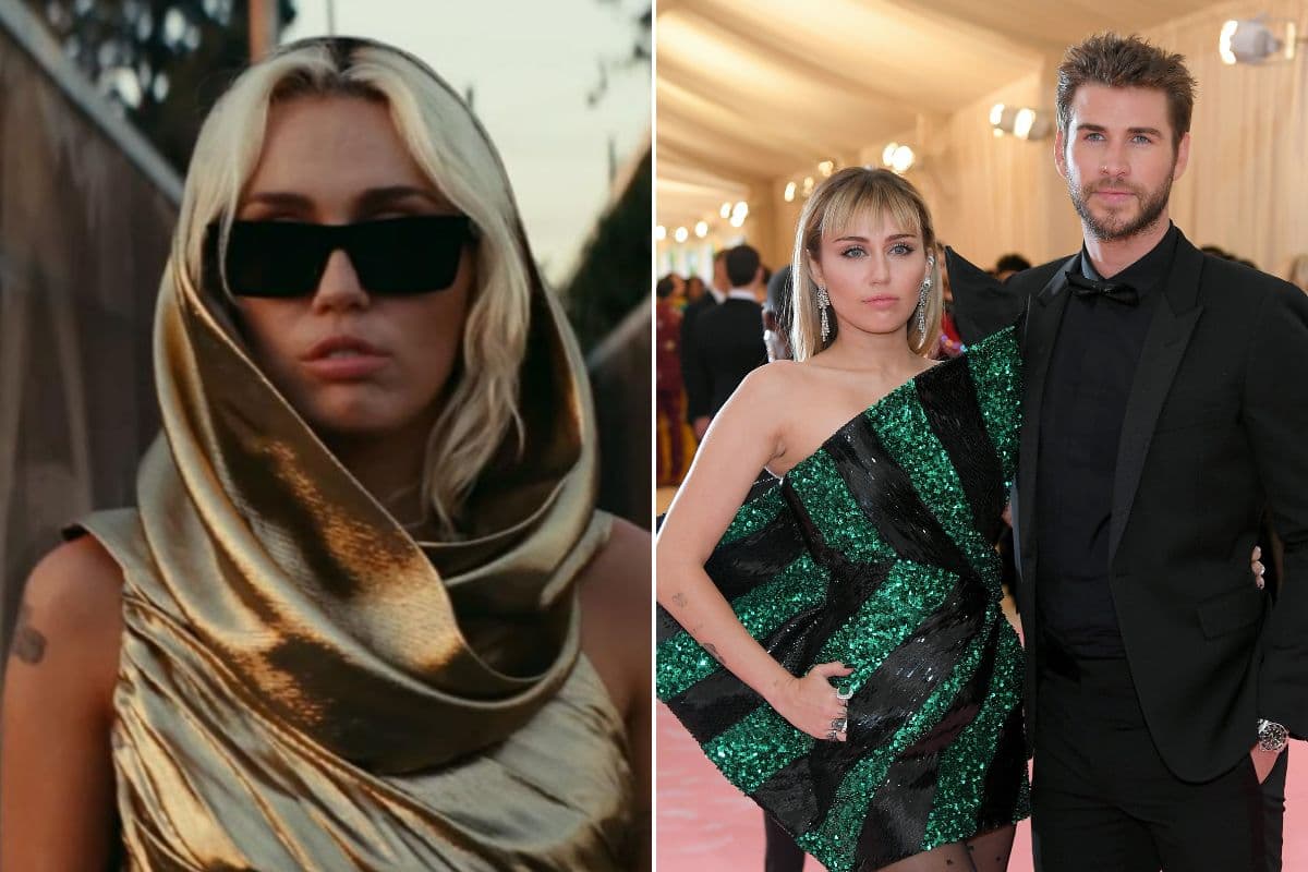 Miley Cyrus y Liam Hemsworth en 2019