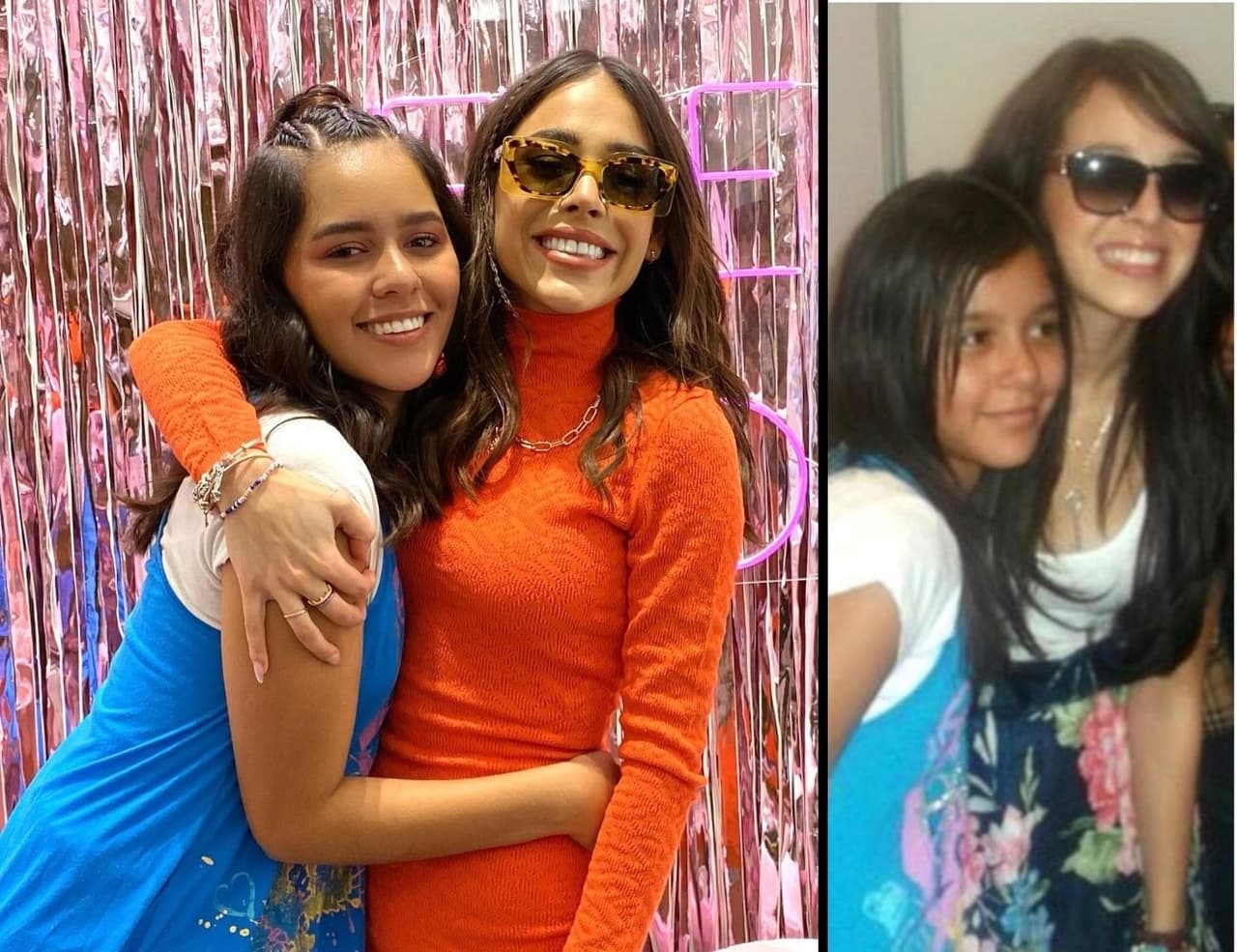 Danna Paola recrea foto con fan de hace 10 años.