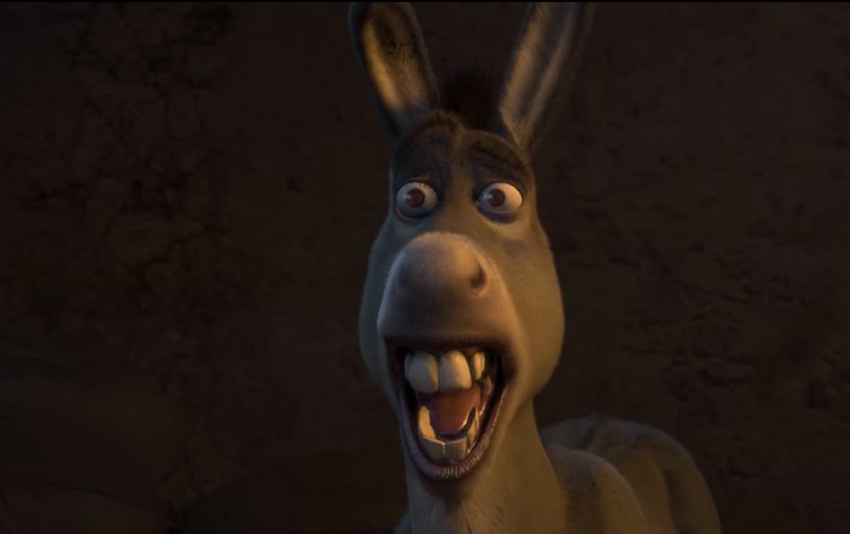 ¡Santo Dios! ¡Te comistes a la princesa! - Burro.