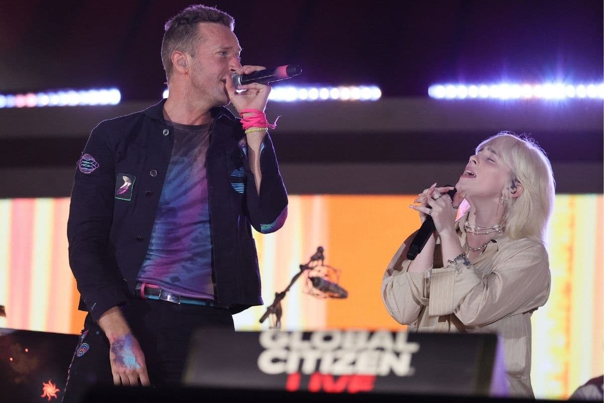 Coldplay compartió escenario con Billie Eilish y Finneas en el Global Citizen Live 2021