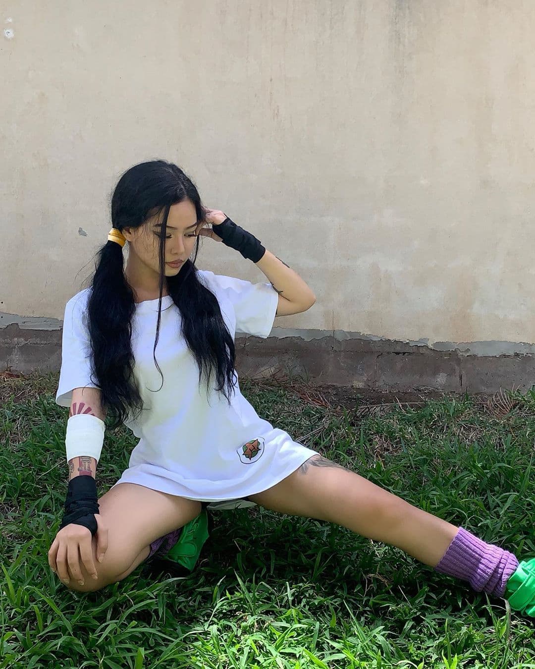 Recientemente se caracterizó como la hija de "Mr. Satán" en "Dragon Ball Z, Videl.