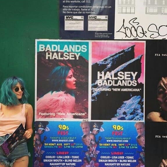 En una madrugada de 2014, con tan solo 20 años de edad, Halsey grabó "Ghost", canción que compartió en su Soundcloud y que la llevaría a hacerse notar en Internet, a unas horas de publicarla, distintas disqueras se acercaron a ella. Ese mismo año, lanzó su primer EP "Room 93", al que le seguiría "Badlands", su primer álbum de estudio que publicó en agosto de 2015.