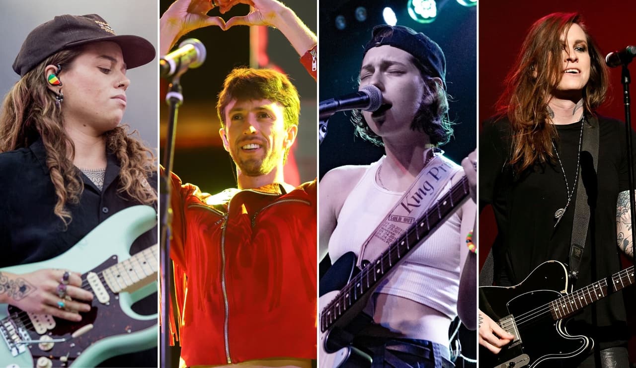 De izquierda a derecha: Tash Sultana, Esteman, King Princess y Laura Jane Grace