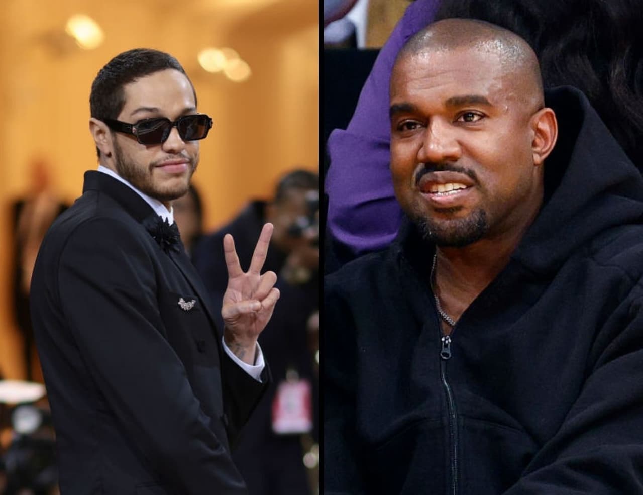 Kanye West se burló de que Pete Davidson y Kim Kardashian terminaran su relación.