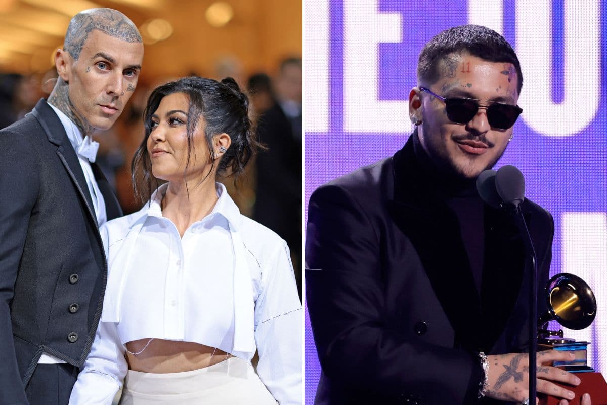 Travis Barker, Kourtney Kardashian, Christian Nodal