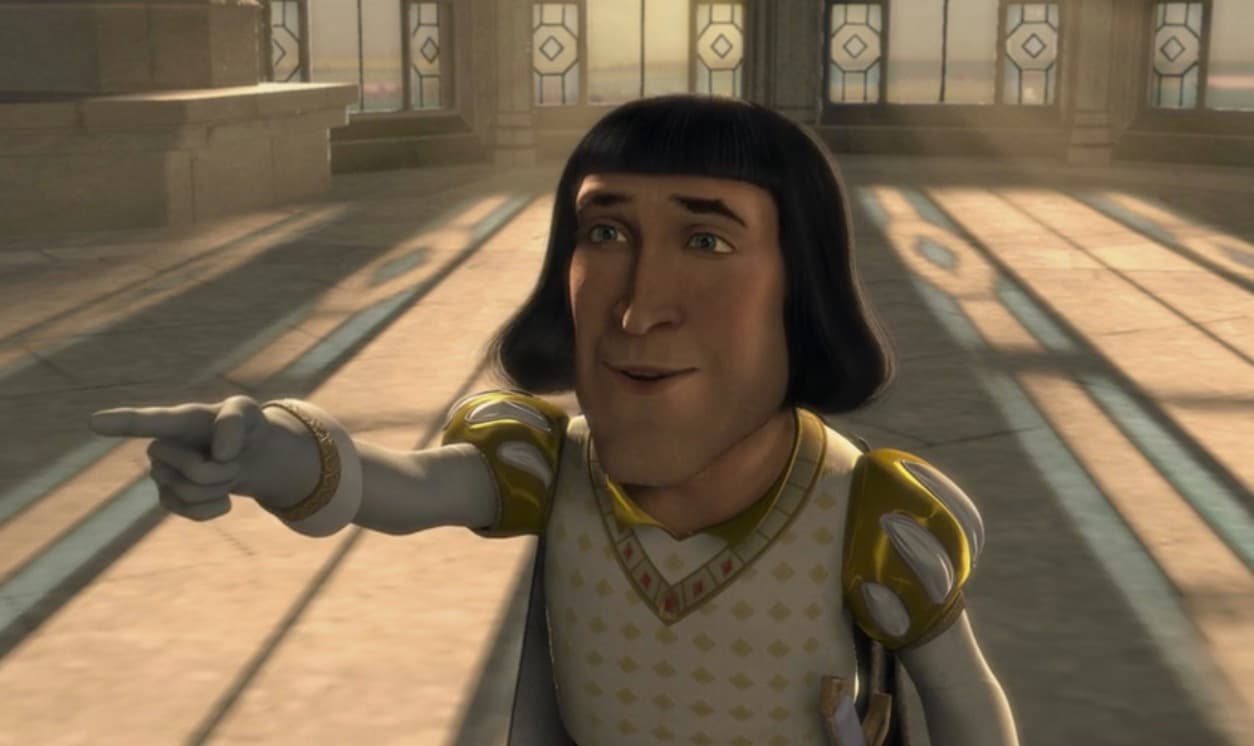 “Esto es de antología… el ogro se ha enamorado de la princesa”- Lord Farquaad.