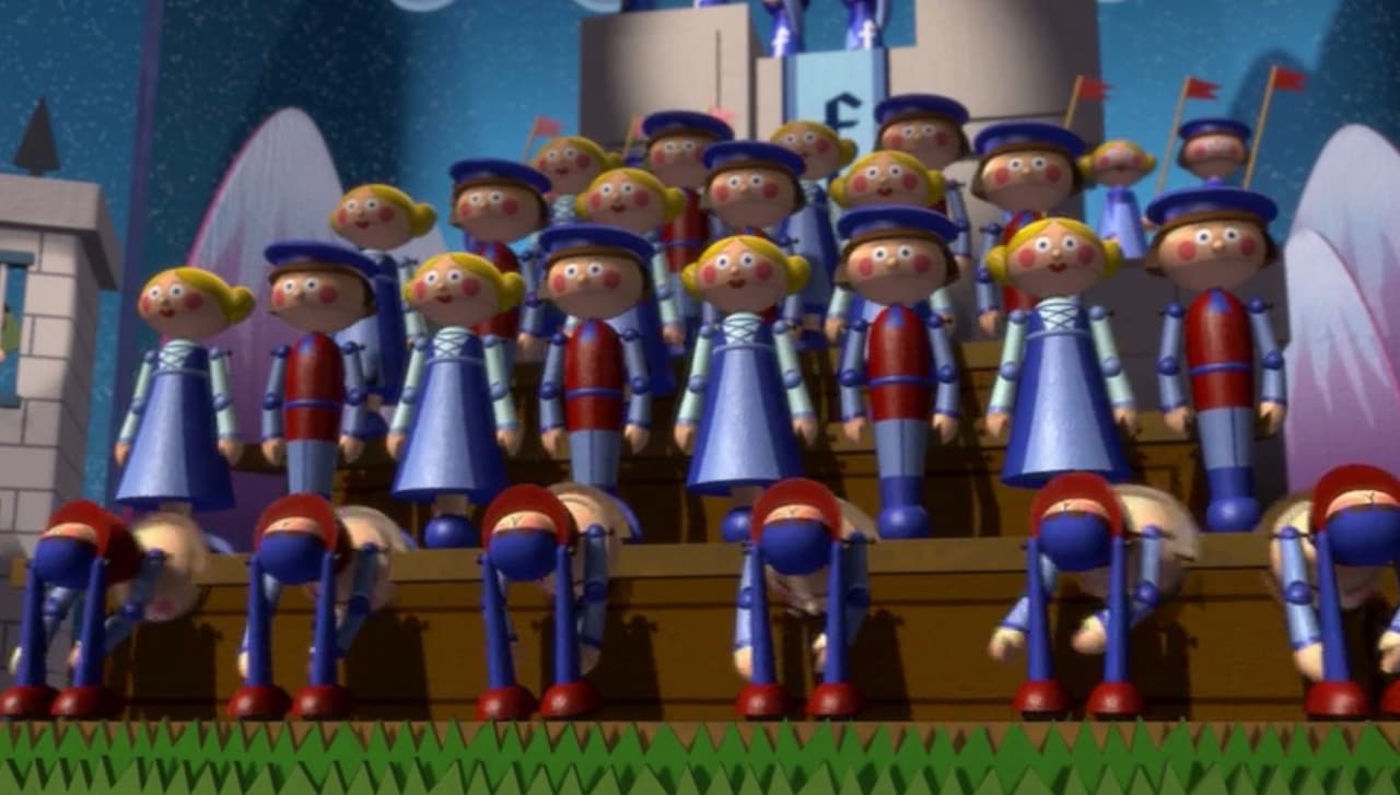 “Pisar césped es nulo. Asear pies y cu…tis. Duloc es, Duloc es”- Los muñequitos en la máquina de bienvenida.