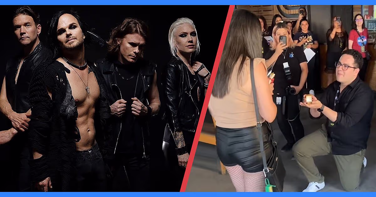 The Rasmus y sus fans presenciaron una emotiva pedida de mano en ...