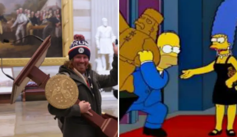 ¿Los Simpson predijeron el asalto al Capitolio? Imágenes que comparan ...